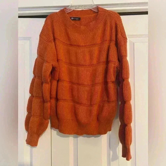 Pretty Garden Balloon Puff Sleeve Crew Neck Cozy Sweater - NWOT - Picture 2 of 12